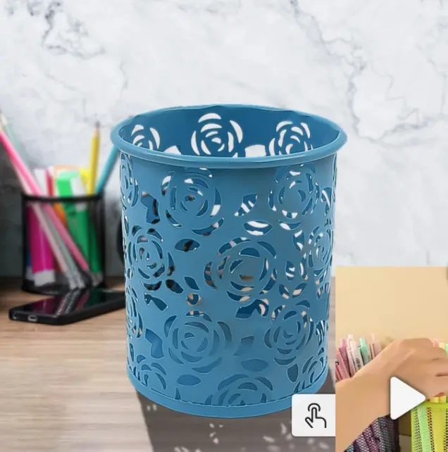 Pen holder metal mesh pen stand