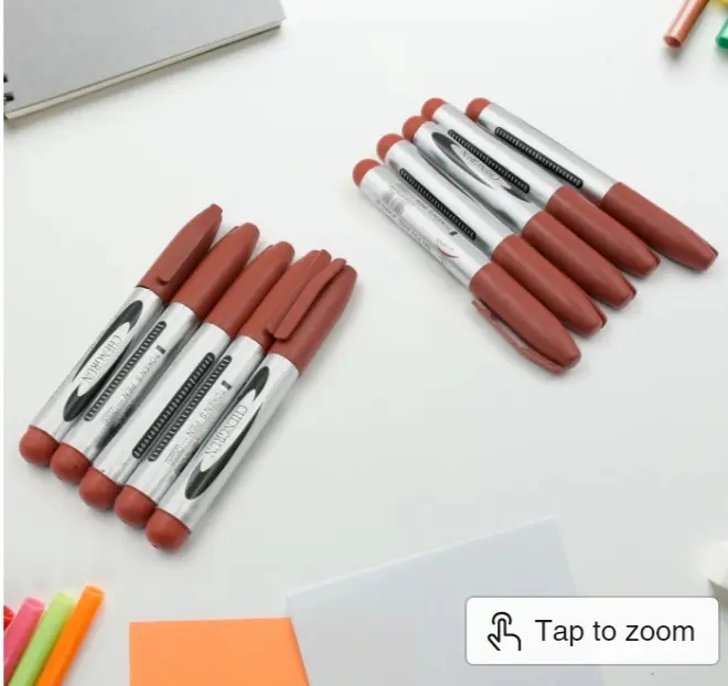 10 Pc Marron marker for white board (10 Pc)