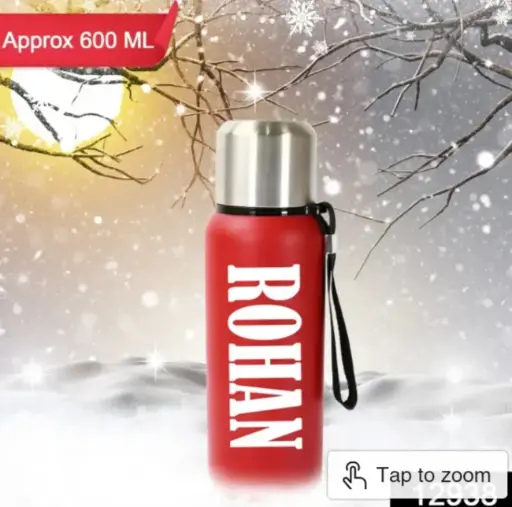 Customize Stainless steel Fridge Water Bottle (Approx 600ML)