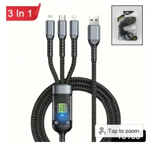 3-in-1 Super Fast Charging cable 100W