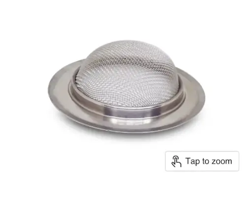 Stainless steel wash basin strainer