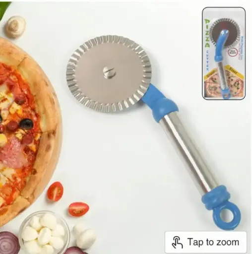 Multi purpose use curly pizza cutter