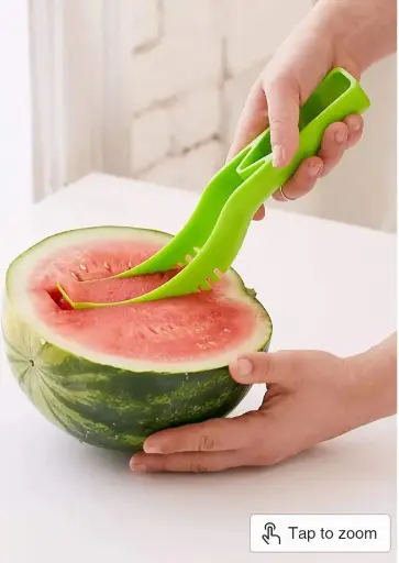 Plastic watermelon slicer