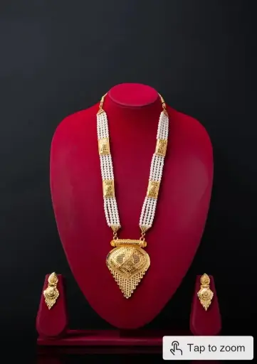 Moti necklace set with earrings