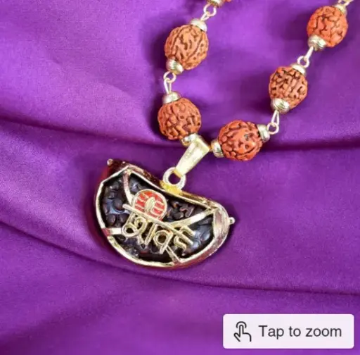 Shiv pendant with rudraksha