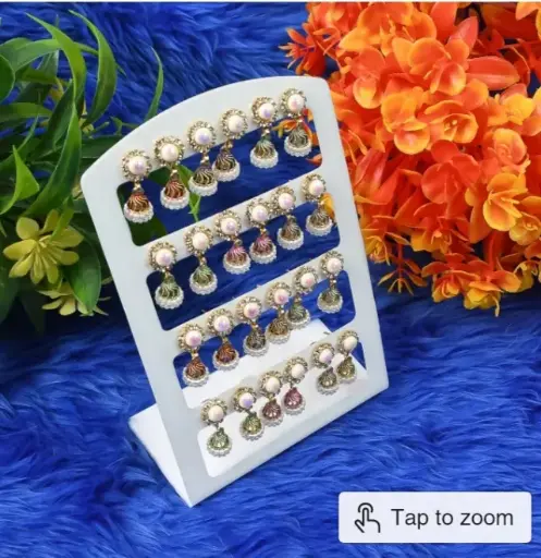 Fancy earrings jhumka pack of 12 pair