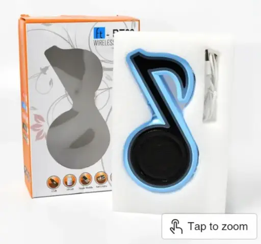 Portable note shape speaker