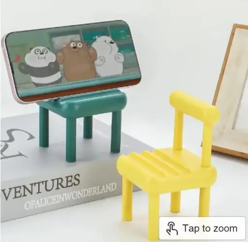 Mobile phone holder mini chair